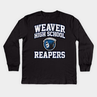 Weaver High School Reapers (Scream) Kids Long Sleeve T-Shirt